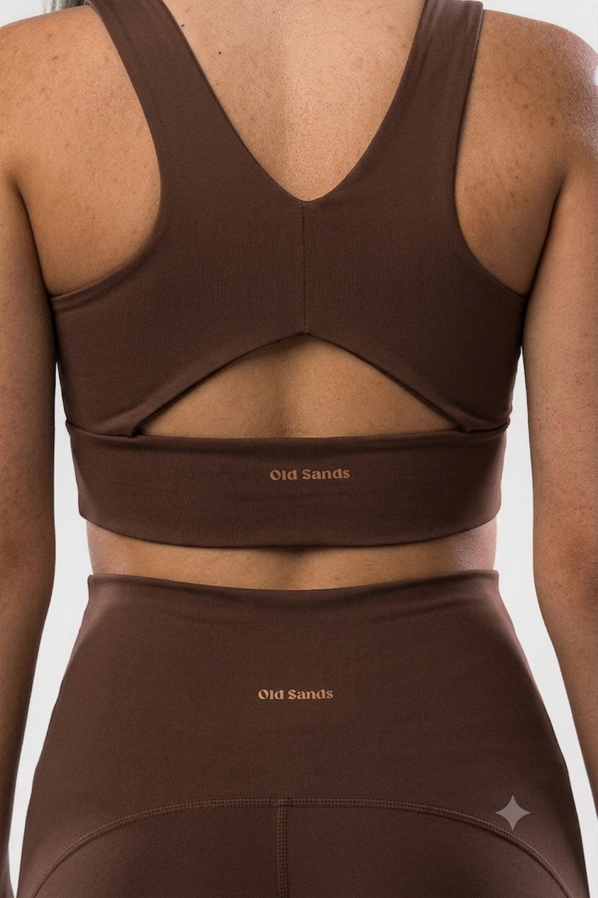 Brown Bounce With Me Sports Bra