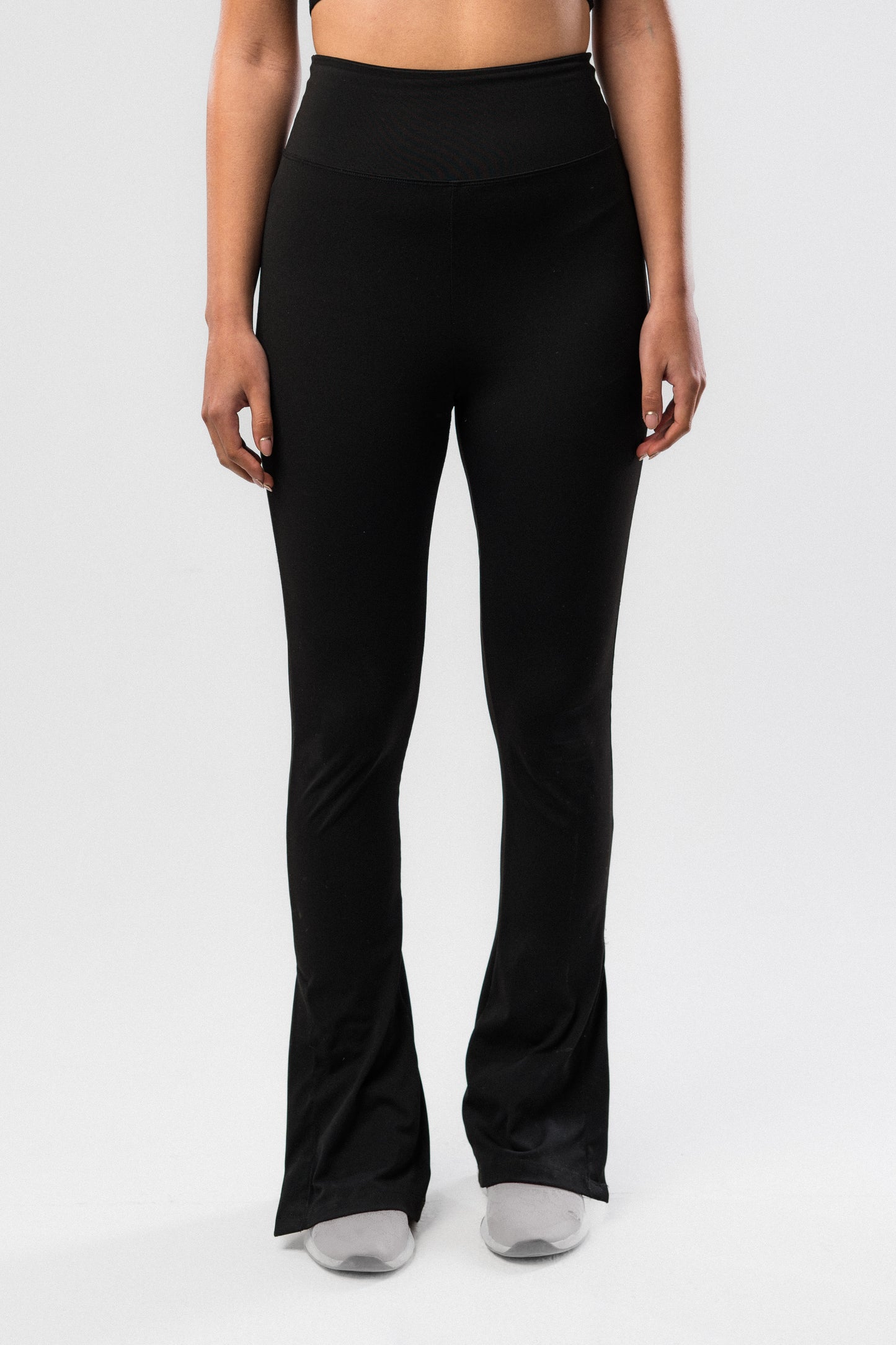 Black Lounge Like A Llama Flared Pants