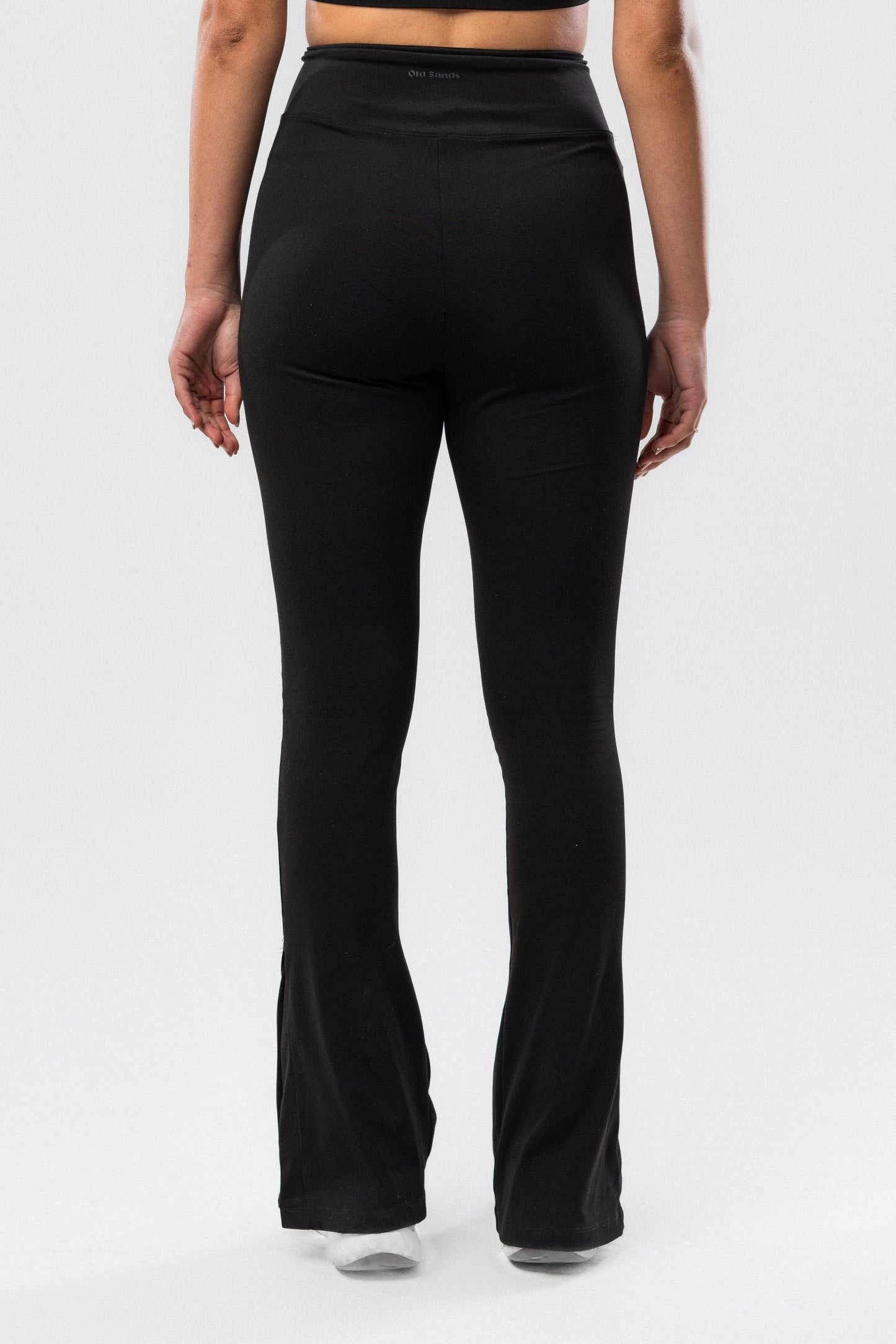 Black Lounge Like A Llama Flared Pants