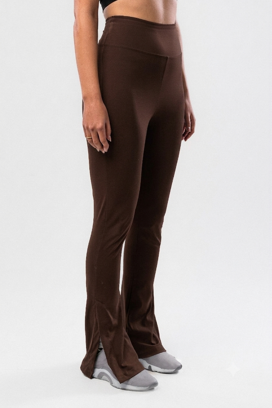 Brown Lounge Like A Llama Flared Pants