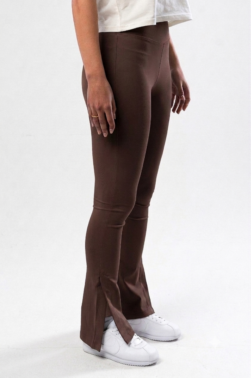 Brown Lounge Like A Llama Flared Pants