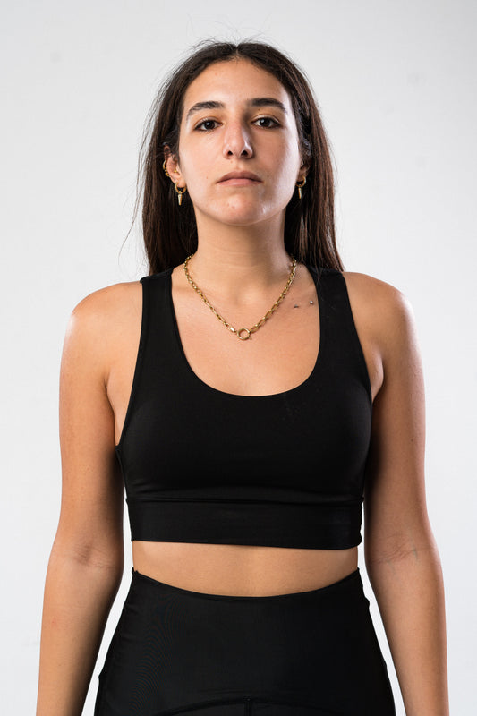 Black Bounce With Me Sports Bra