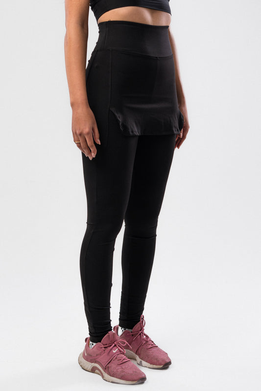 Black Hipsterer Cover Up Fully Modest Leggings