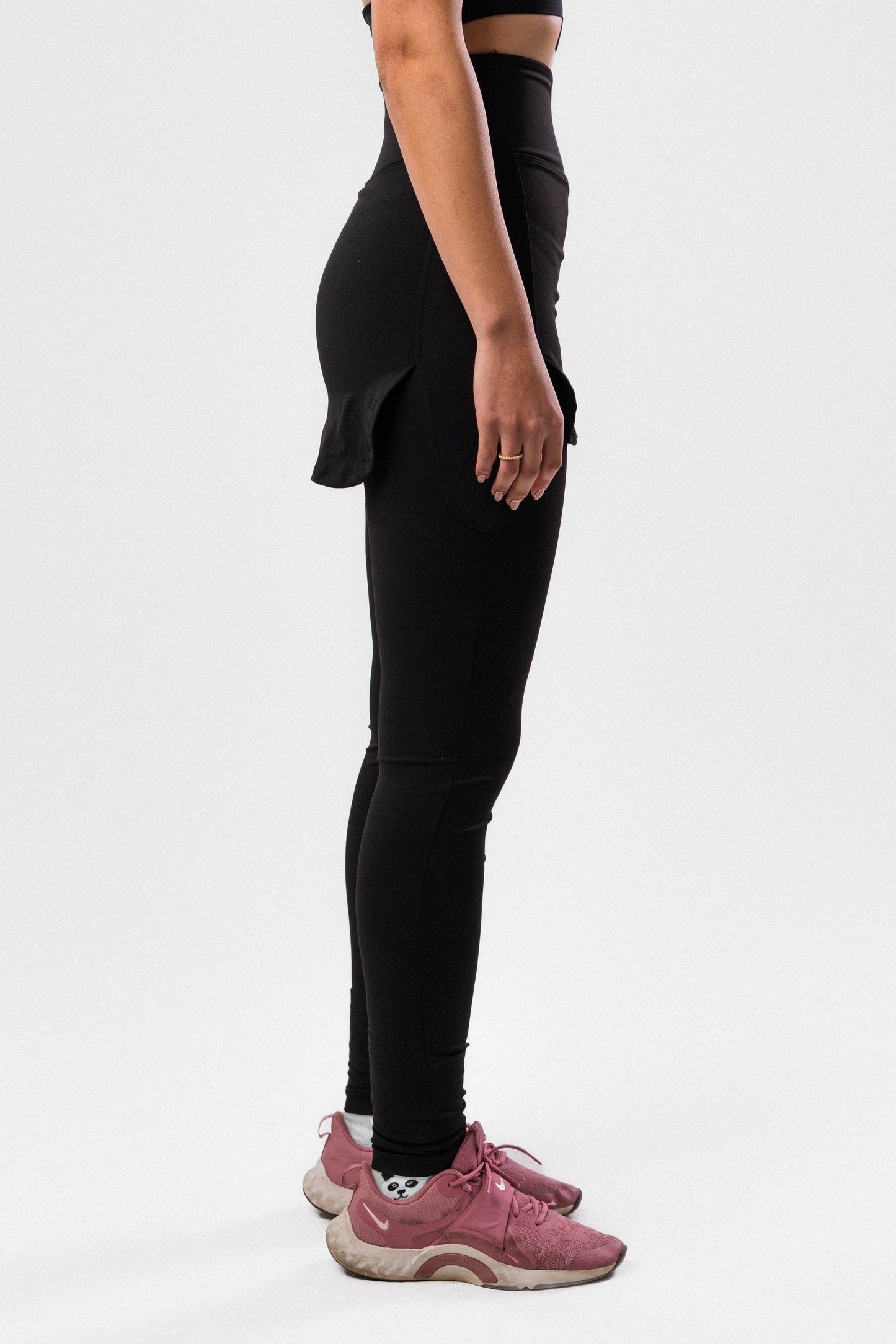 Black Hipsterer Cover Up Fully Modest Leggings