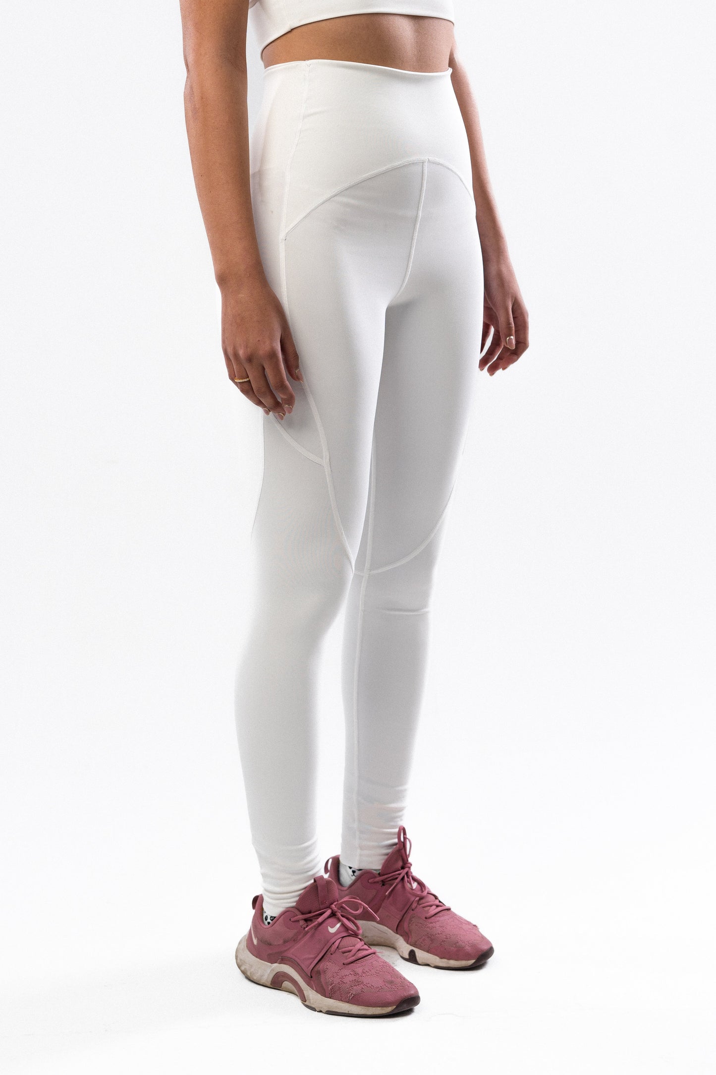 White Limelight Leg Day Basic Leggings