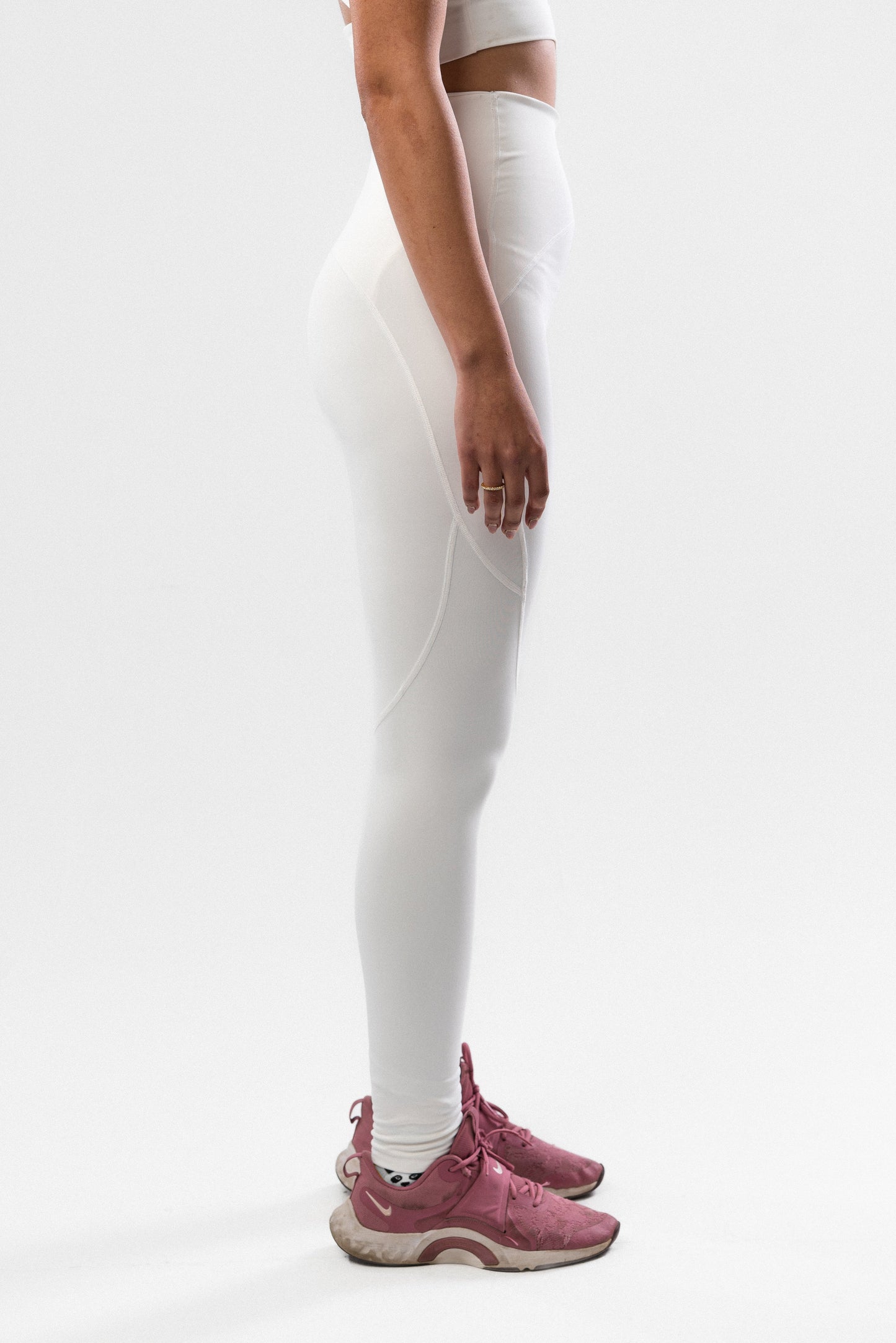 White Limelight Leg Day Basic Leggings