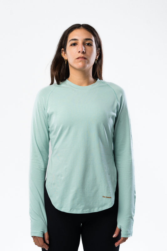 Mint Thumb Up Long Sleeve T Shirt