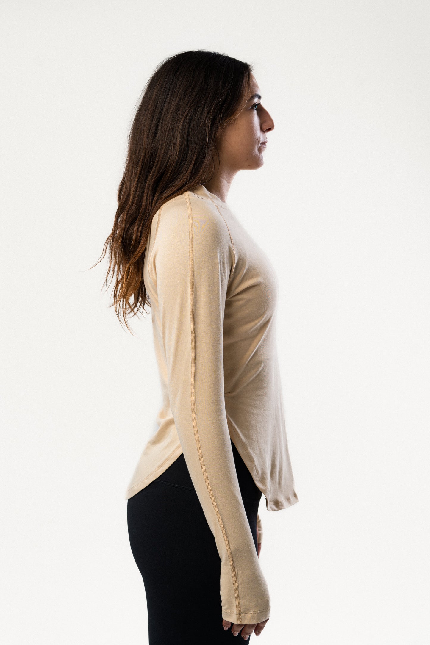 Nude Thumb Up Long Sleeve T Shirt