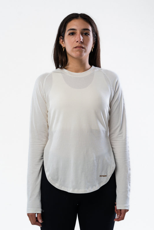 White Thumb Up Long Sleeve T Shirt