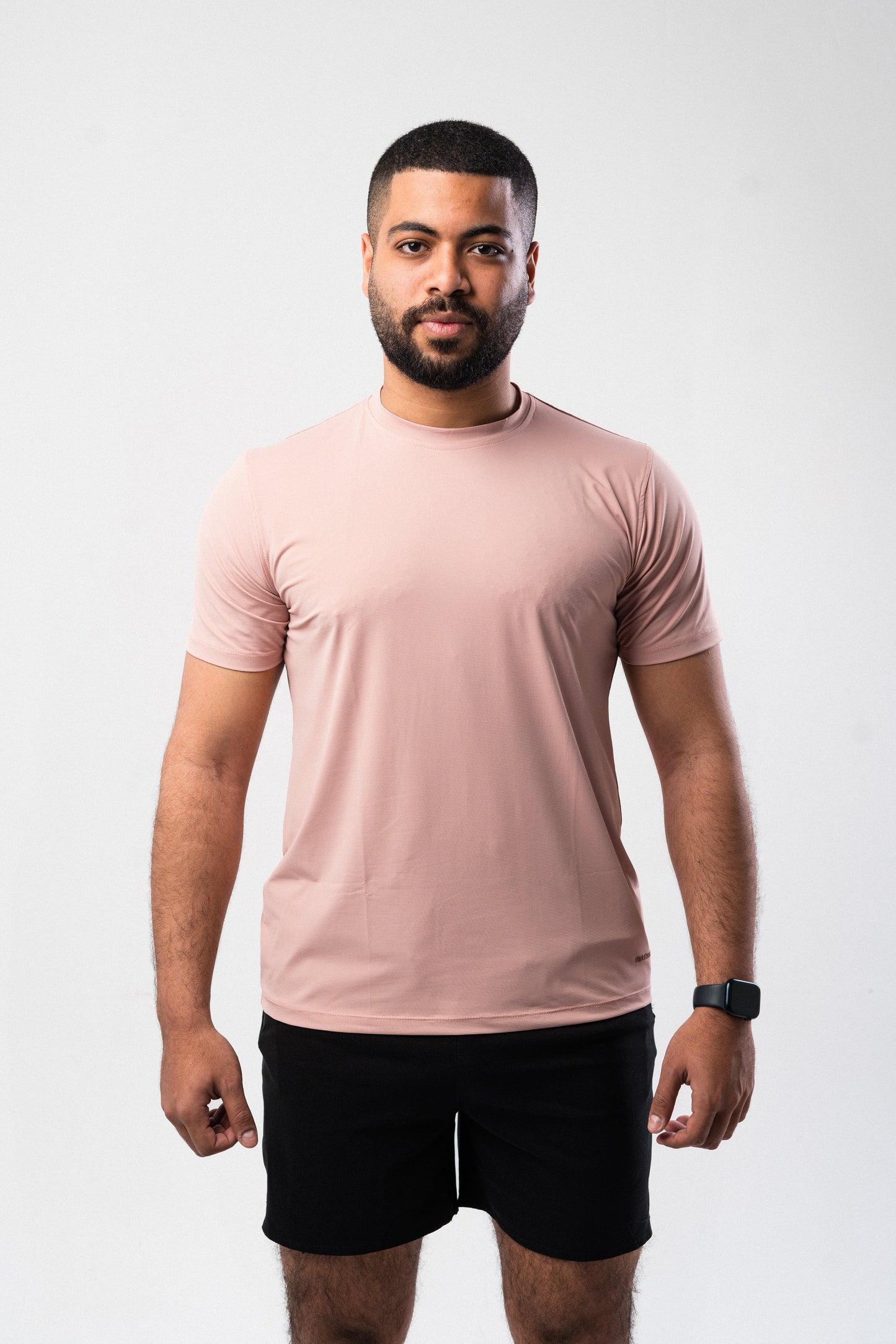 Dusty Pink Macho Minimalist Mens T Shirt