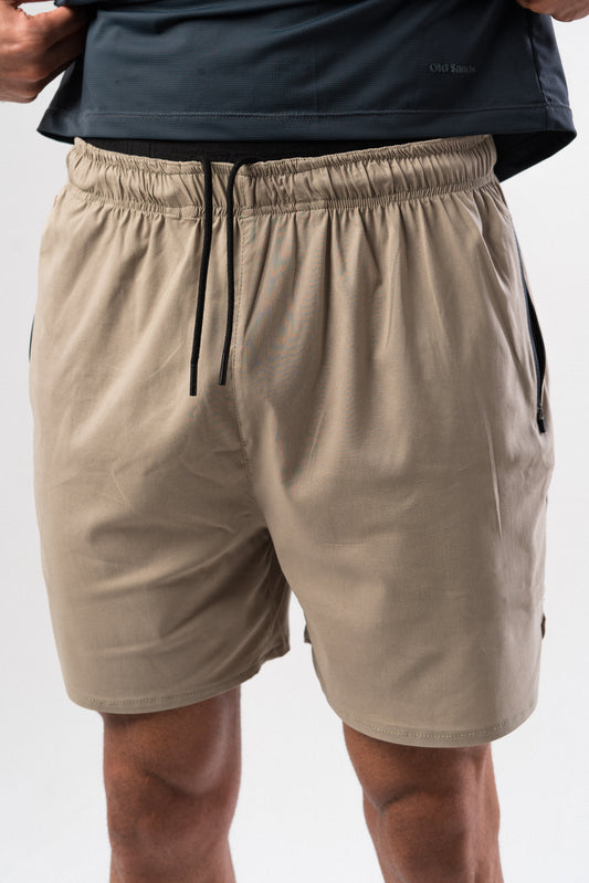 Light Olive Bare Essentials Mens Shorts